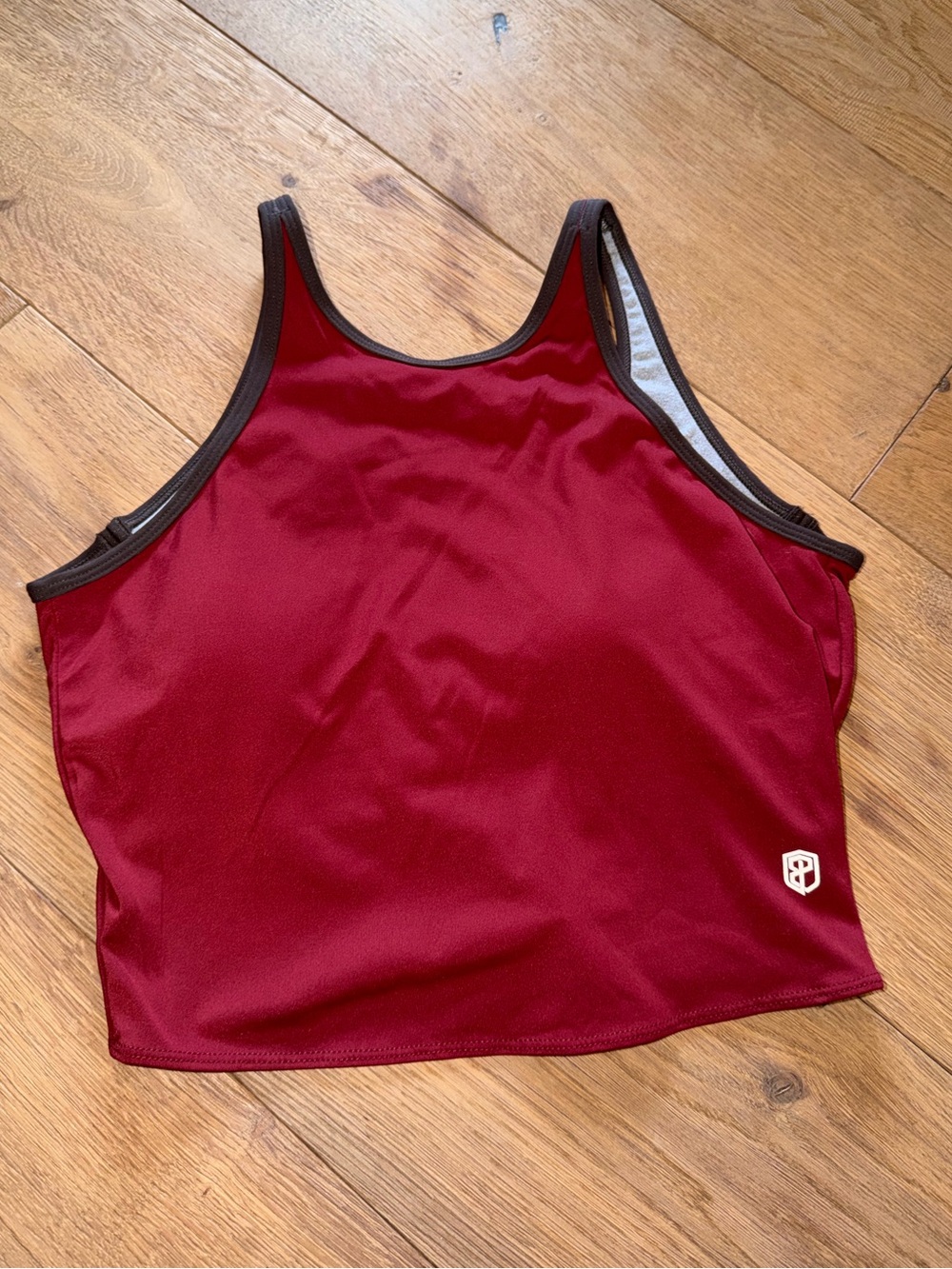 Born Primitive NWT Maroon Athletic Gym Tank Top High neck